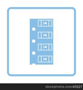 Diode smd component tape icon. Blue frame design. Vector illustration.