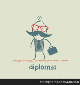 diplomat goes to work