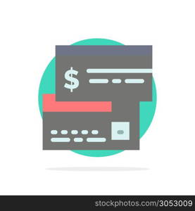 Direct Payment, Card, Credit, Debit, Direct Abstract Circle Background Flat color Icon