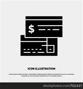 Direct Payment, Card, Credit, Debit, Direct solid Glyph Icon vector