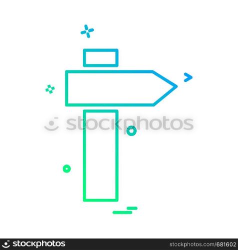 Direction arrow icon design vector