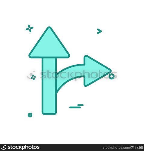 Direction board icon design vector