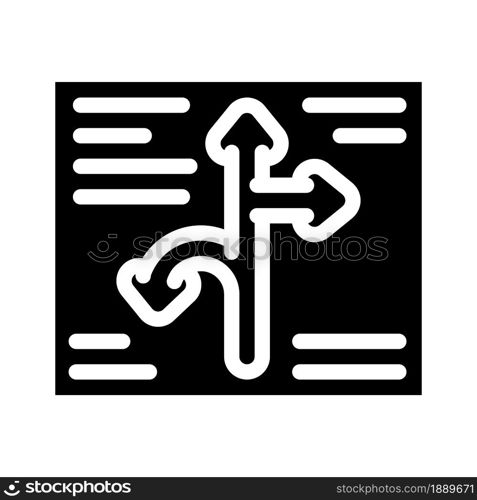 direction globalization glyph icon vector. direction globalization sign. isolated contour symbol black illustration. direction globalization glyph icon vector illustration