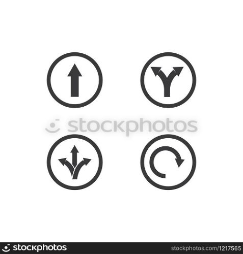 Direction icon vector flat design