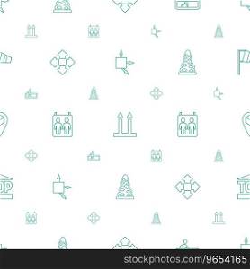 Direction icons pattern seamless white background Vector Image
