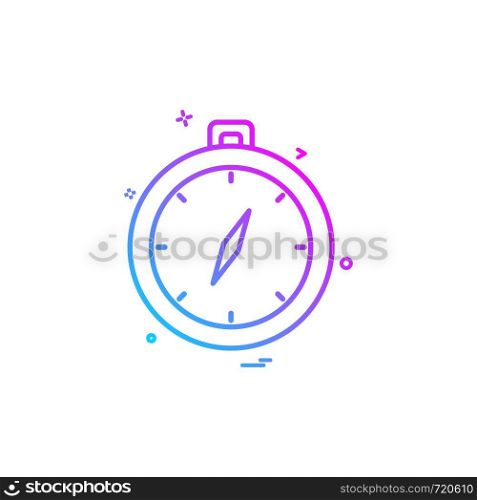 direction navigation compass icon vector design