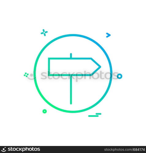 direction right basic icon vector design