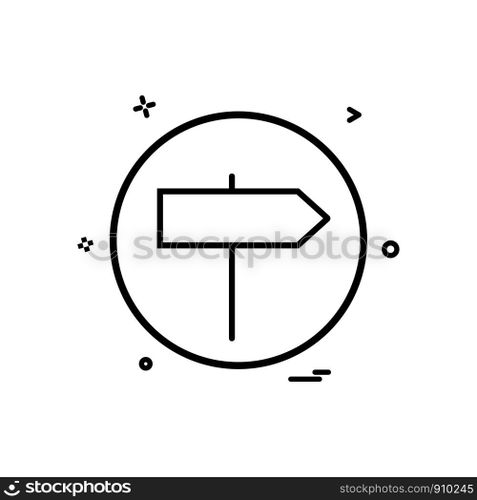 direction right basic icon vector design