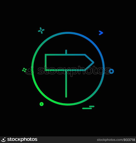 direction right basic icon vector design