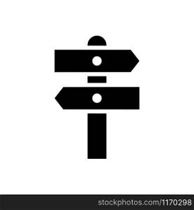 Direction sign trendy design template