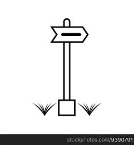 direction signboard icon logo vector design template