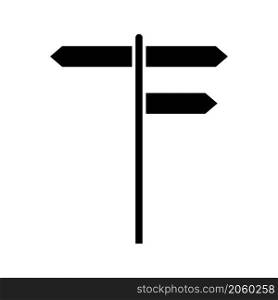 Direction signpost icon