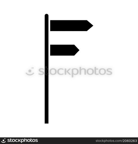 Direction signpost icon