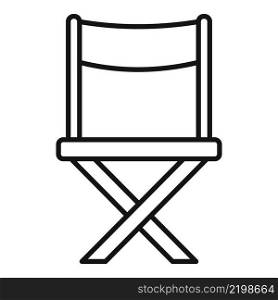 Director chair icon outline vector. Scenario film. Movie screenplay. Director chair icon outline vector. Scenario film