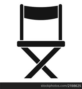 Director chair icon simple vector. Scenario film. Movie screenplay. Director chair icon simple vector. Scenario film