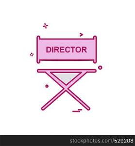 Director icon design vector