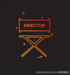 Director icon design vector