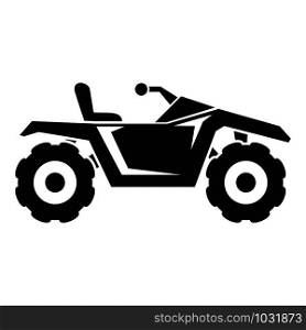Dirt quad bike icon. Simple illustration of dirt quad bike vector icon for web design isolated on white background. Dirt quad bike icon, simple style