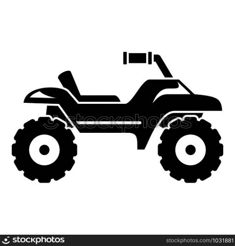 Dirt tire quad bike icon. Simple illustration of dirt tire quad bike vector icon for web design isolated on white background. Dirt tire quad bike icon, simple style