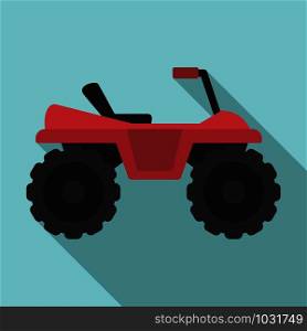 Dirtbike icon. Flat illustration of dirtbike vector icon for web design. Dirtbike icon, flat style