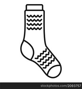 Dirty sock icon outline vector. Sport wool item. Cute sock. Dirty sock icon outline vector. Sport wool item