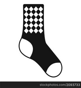 Dirty sock icon simple vector. Sport wool item. Cute sock. Dirty sock icon simple vector. Sport wool item