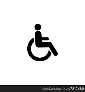 Disabled icon symbol simple design. Vector eps10