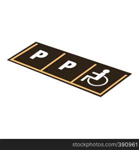 Disabled parking icon. Cartoon illustration of disabled parking vector icon for web design. Disabled parking icon, cartoon style