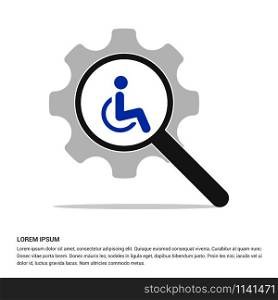 Disabled person icon - Free vector icon