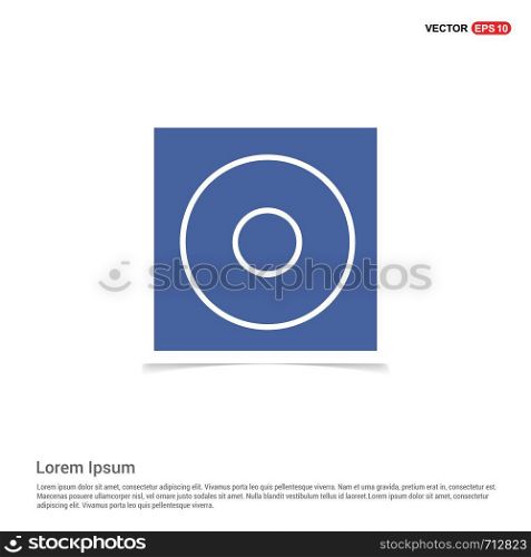Disc Icon - Blue photo Frame
