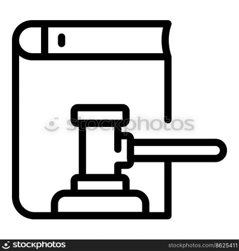 Disclaimer exclamation icon outline vector. Legal document. License law. Disclaimer exclamation icon outline vector. Legal document