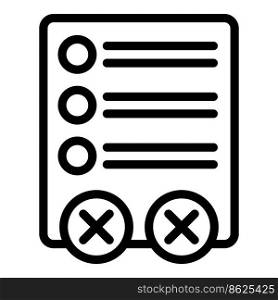 Disclaimer privacy icon outline vector. Policy license. Law term. Disclaimer privacy icon outline vector. Policy license