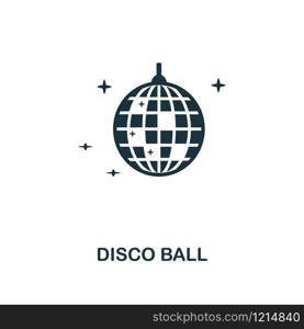 Disco Ball creative icon. Simple element illustration. Disco Ball concept symbol design from party icon collection. Can be used for mobile and web design, apps, software, print.. Disco Ball creative icon. Simple element illustration. Disco Ball concept symbol design from party icon collection. Perfect for web design, apps, software, print.