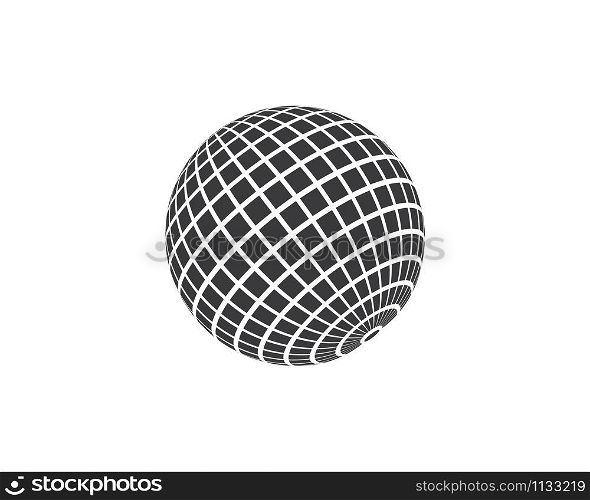 disco ball icon vector illustration design template