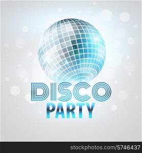 Disco party. Mirror sphere Vector illustration EPS 10. Disco party. Vector illustration