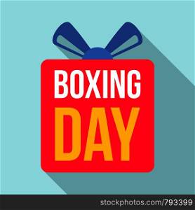 Discount boxing day logo set. Flat set of discount boxing day vector logo for web design. Discount boxing day logo set, flat style