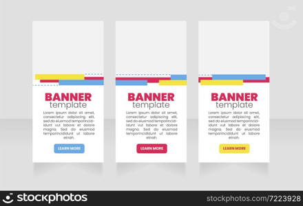 Discount coupon vertical web banner design template. Vector flyer with text space. Advertising placard with customized copyspace. Promotional printable poster for advertising. Graphic layout. Discount coupon vertical web banner design template