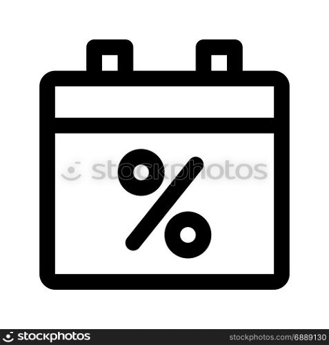 discount date, icon on isolated background