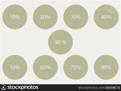 Discount labels for sale business. Sale tag discount for promotion, sticker price element badge. Vector flat design illustration. Discount labels for sale business