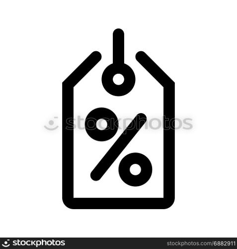 discount tag, icon on isolated background
