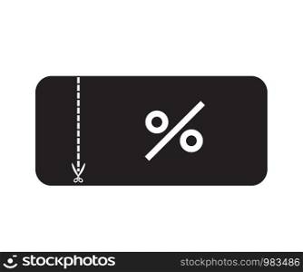discount ticket icon on white background. flat style. shopping voucher icon for your web site design, logo, app, UI. coupon symbol. ticket on sale sign.