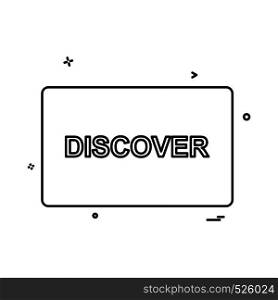 Discover card design vector