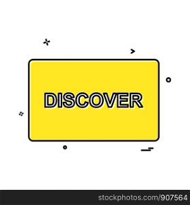 Discover card design vector