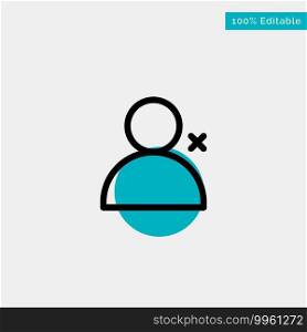 Discover People, Twitter, Sets turquoise highlight circle point Vector icon