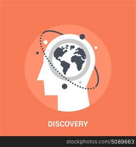 discovery icon concept. Abstract vector illustration of discovery icon concept