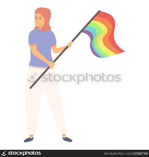 Discrimination homophobia icon cartoon vector. Homosexual day. Rainbow flag. Discrimination homophobia icon cartoon vector. Homosexual day