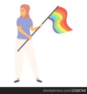 Discrimination homophobia icon cartoon vector. Homosexual day. Rainbow flag. Discrimination homophobia icon cartoon vector. Homosexual day