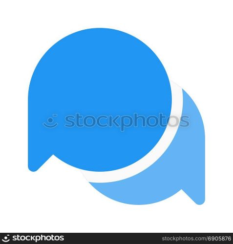 discussion chat, icon on isolated background