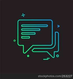 discussion chat sms icon vector design
