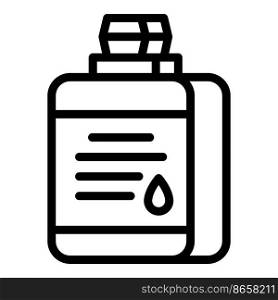 Dish bottle cleaner icon outline vector. Wash label. Kitchen liquid. Dish bottle cleaner icon outline vector. Wash label